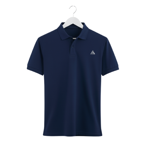 TEXTURED POLO | NAVY BLUE