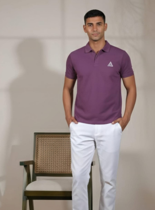 TEXTURED POLO | LIGHT PURPLE