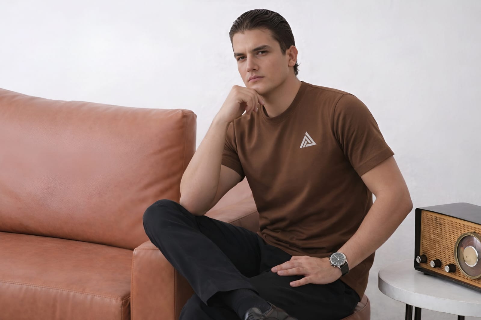 EARTHY BROWN | COTTON T-SHIRT