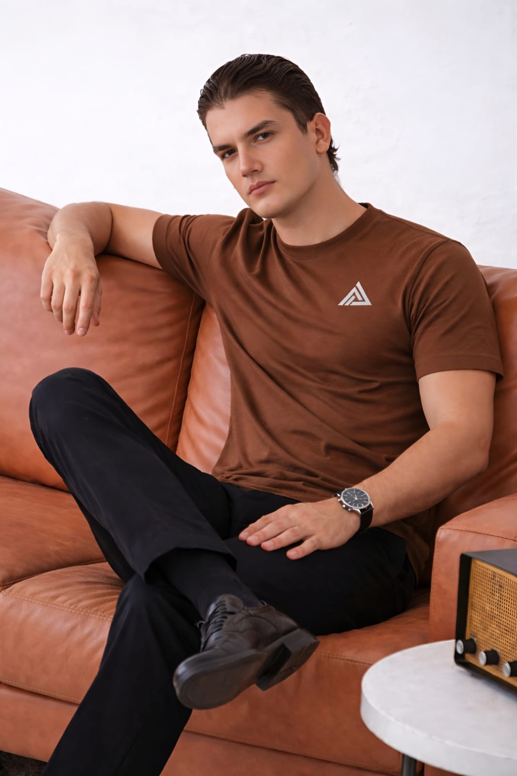 EARTHY BROWN | COTTON T-SHIRT