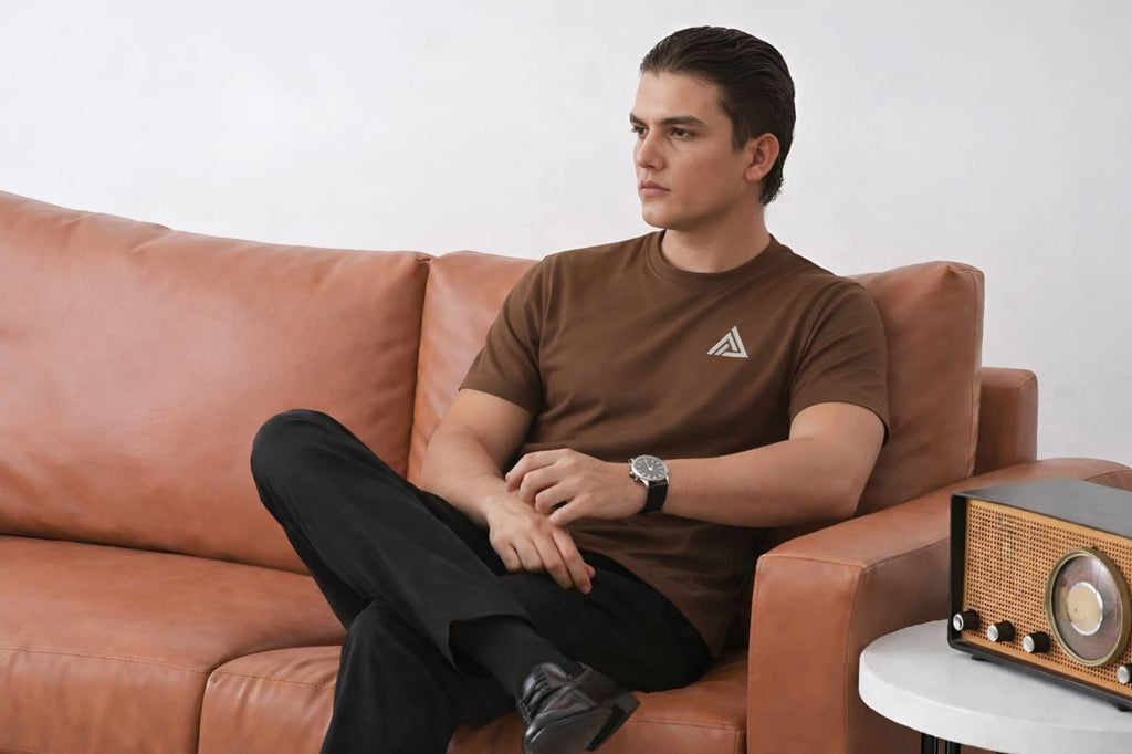 EARTHY BROWN | COTTON T-SHIRT